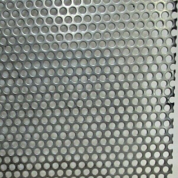 . 1/8″ HOLES- 18 GAUGE–12″ X 24″–304 STAINLESS STEEL PERFORATED SHEET