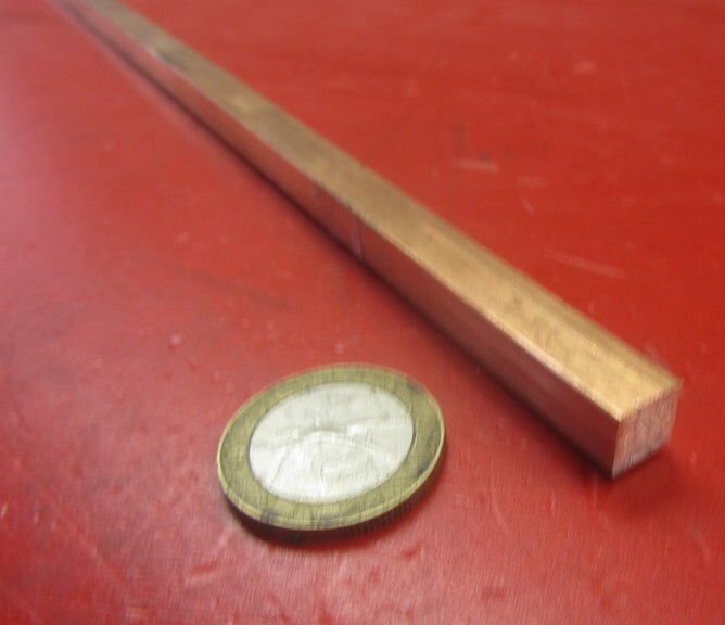 110 Copper Square Bar 1/2 Hard, 5/16″ Thick x 5/16″ Wide x 36 Inch Length