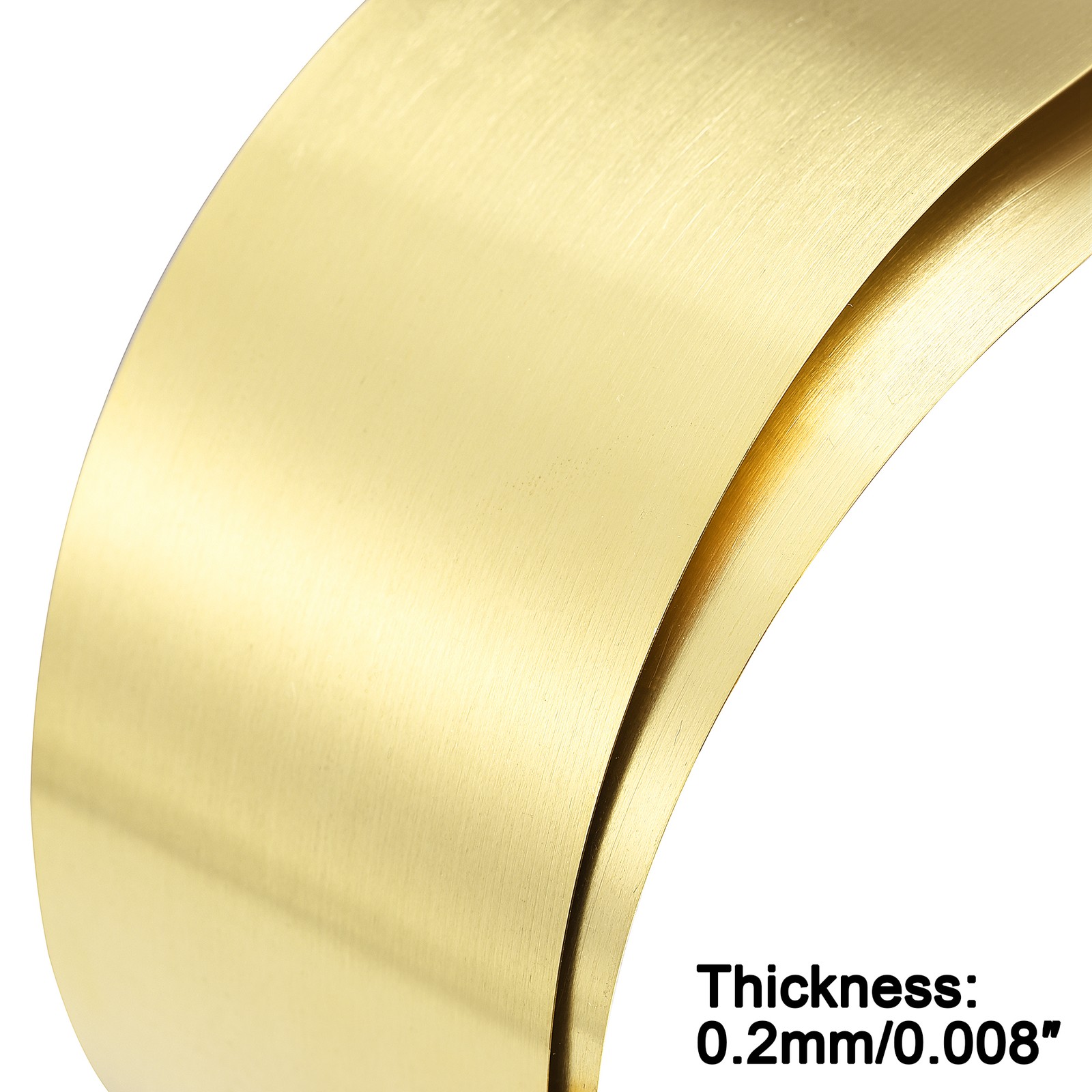 Brass Sheet Roll Metal Foil Plate 1000mm x 100mm x 0.2mm DIY