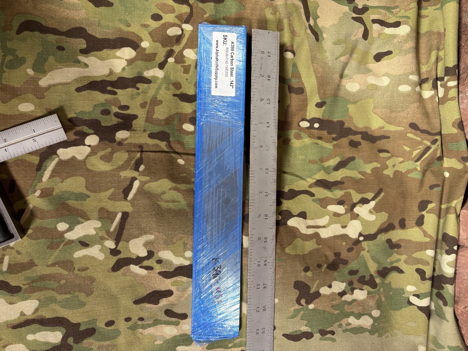 Bohler K390 Carbon Knife Steel, 13″ x 2″ x .142″ – listing #1