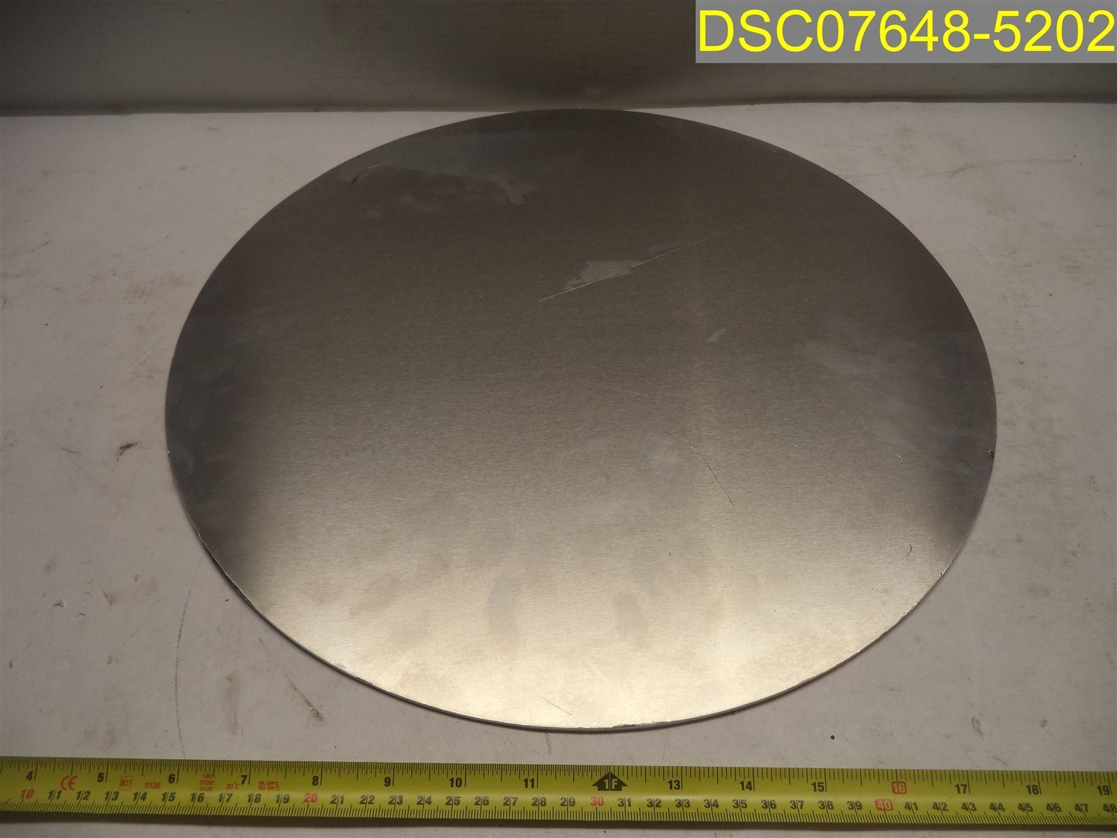 Has Scratches: Qty=13: Aluminum Circle Plates 16″ diameter x 0.12″ Thick