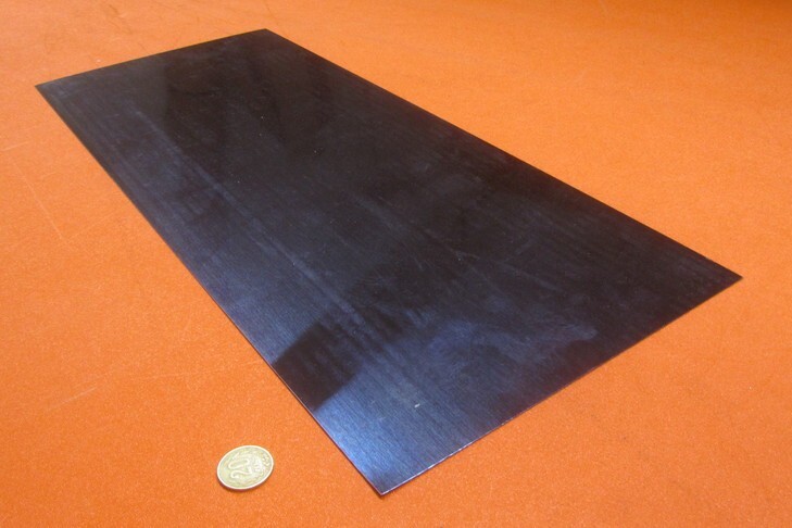 1095 Hard Blue Tempered Spring Steel Shim .035″ x 12.375″ x 24″ Length