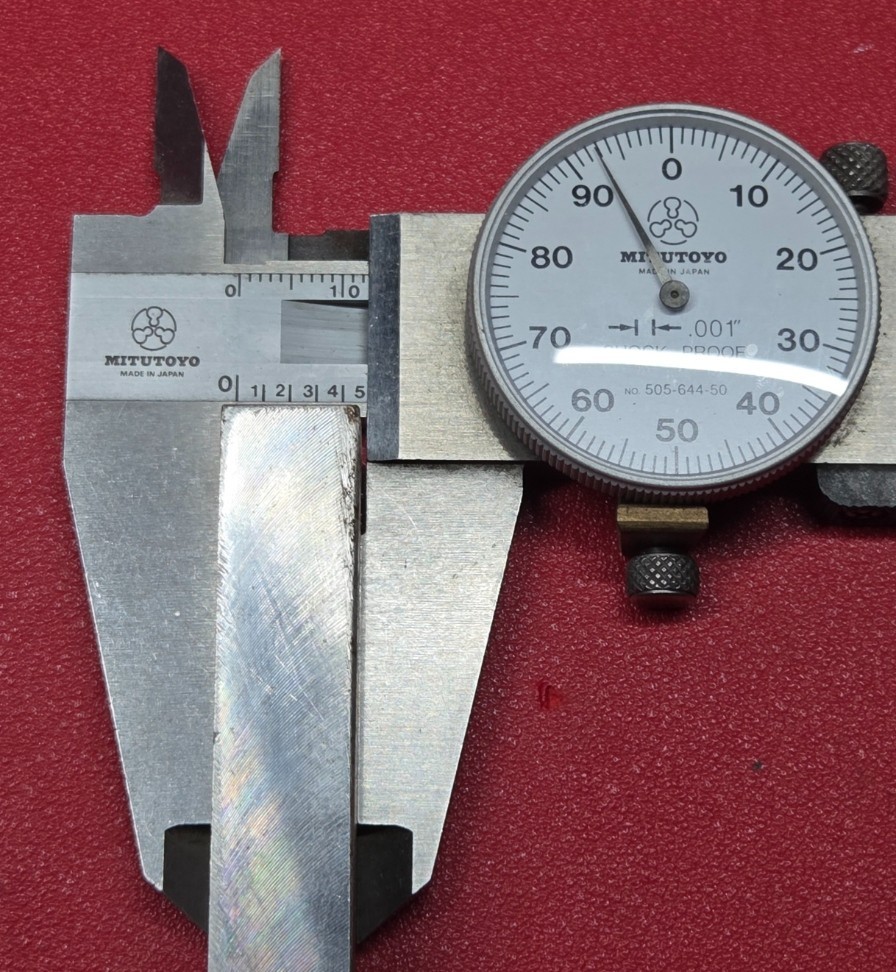 D2 Tool Steel Block Billet 7″ L x 0.820″ W x 0.490″ Thick, 12.3 Oz.