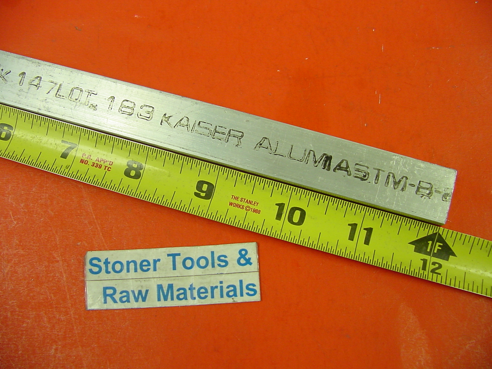 3/8″ X 3/4″ ALUMINUM 6061 FLAT BAR 12″ long T6511 Extruded New Mill Stock