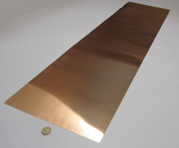 510 Phosphor Bronze Sheet .010″ (+/-.001″) Thick x 12.0″ Wide x 48.0″ Length