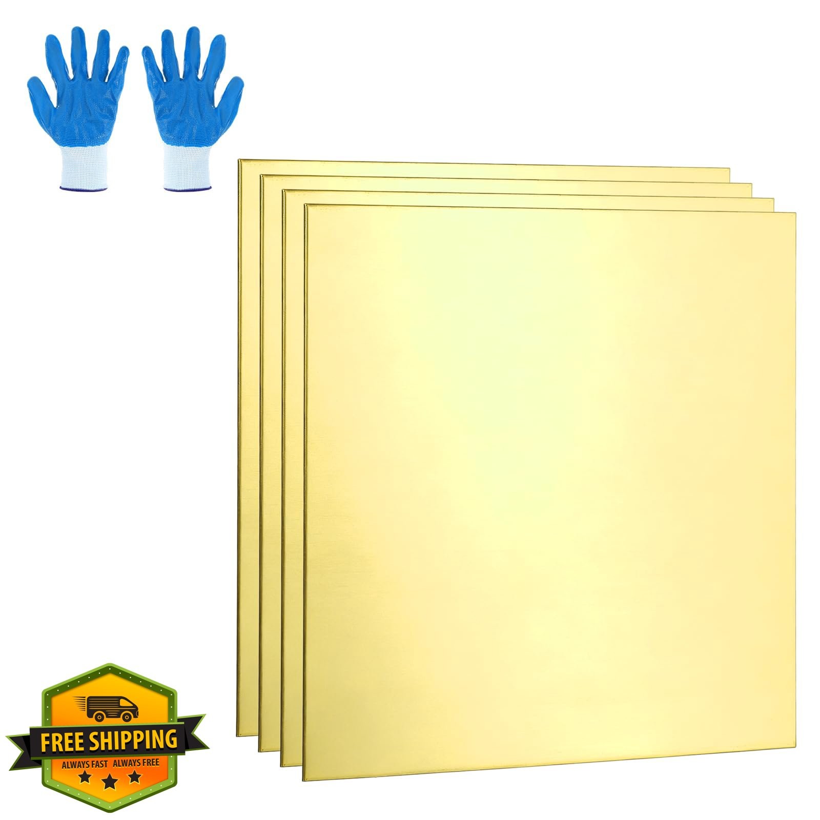 MECCANIXITY brass sheet 2″ 22ga 4 pack