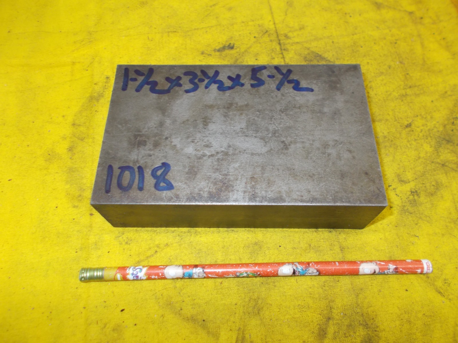 1018 STEEL FLAT BAR STOCK machine tool die shop plate 1-1/2″ x 3-1/2″ x 5-1/2″