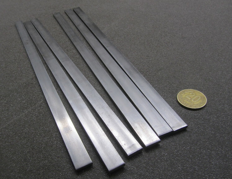 1018 Steel Bar, 1/8″ Thick x 1/2″ Wide x 12″ Length, 6 Pcs