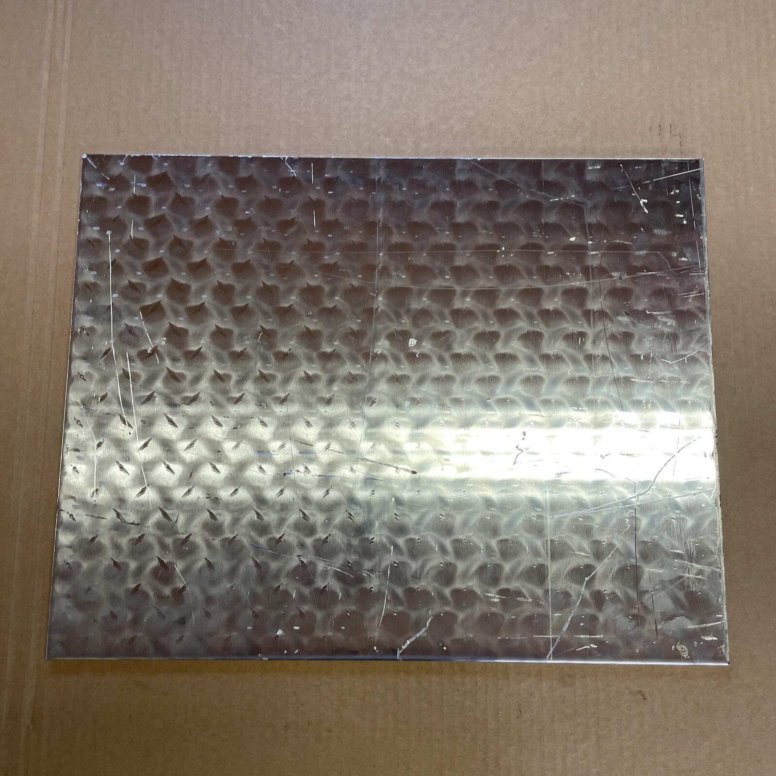 1/4 Inch Aluminum Tread Plate Size 20” X 15 1/2”