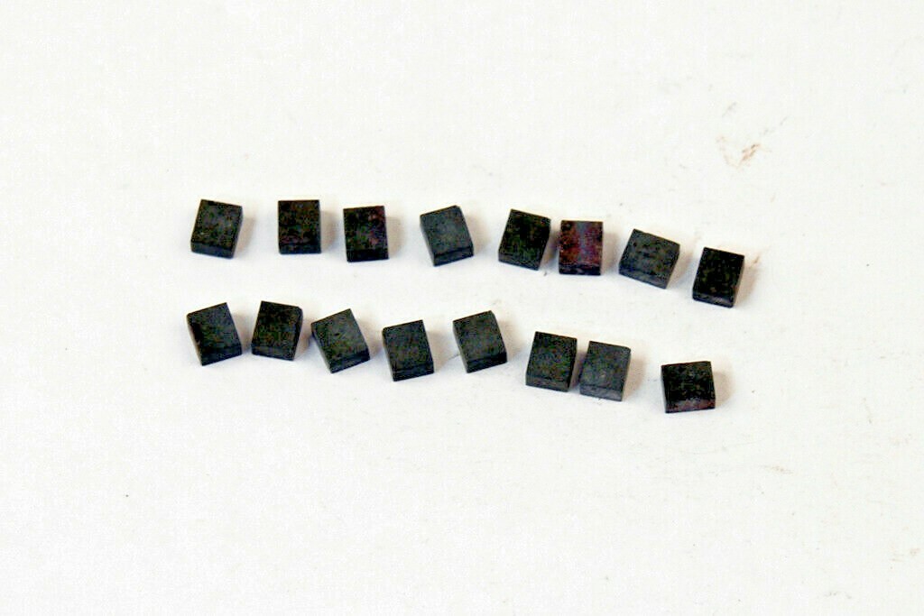 .080 X .150 X .175 (15 PC) CARBIDE BLANKS GRADE UNKNOWN (E-2-9-2-14)