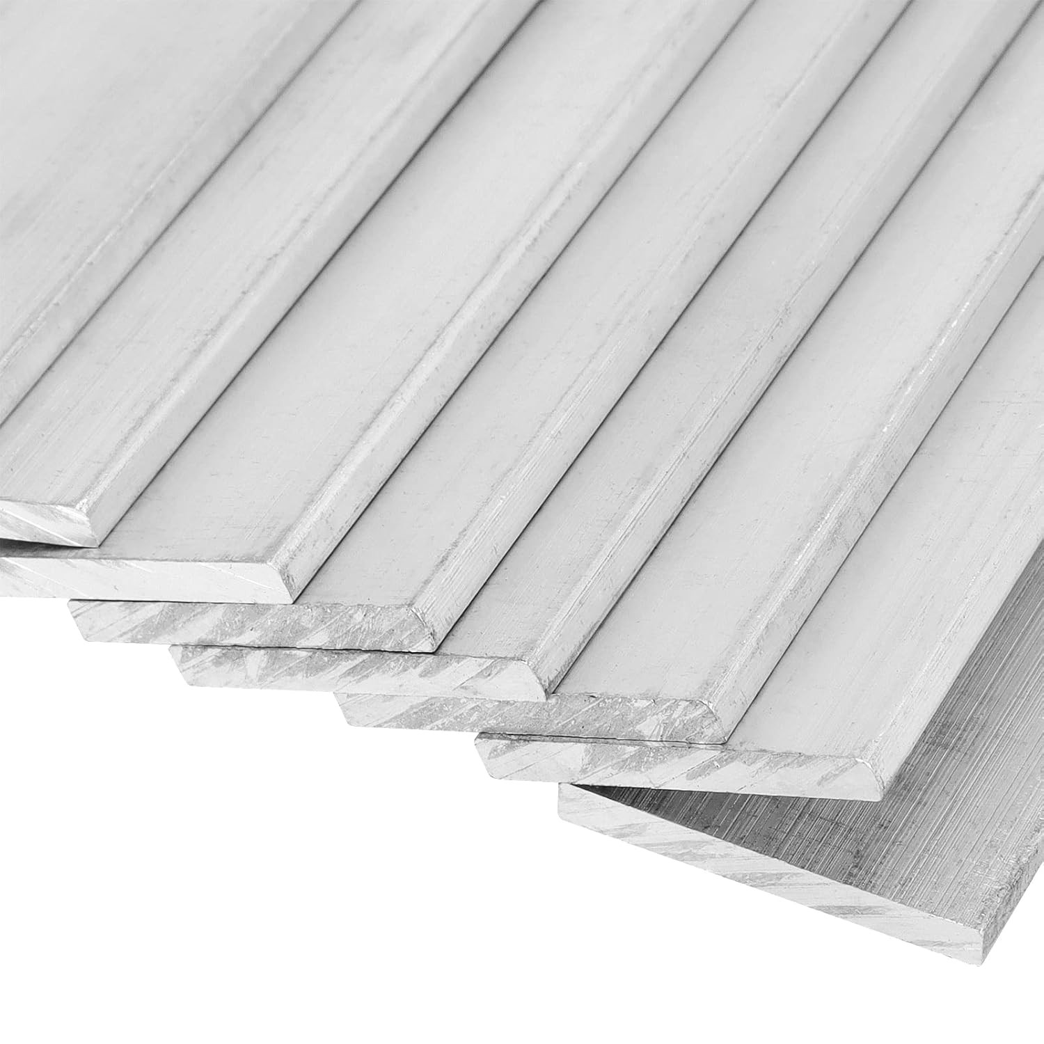 16 PCS 6061-T6511 Aluminum Flat Bar, 12 X 1 X 1/8 Inch Square Solid Bar Stock fo
