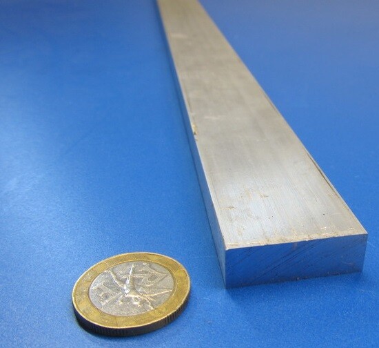 6061 T6 Metric Aluminum Bar, 10mm Thick x 30mm Wide x 3 Ft Length