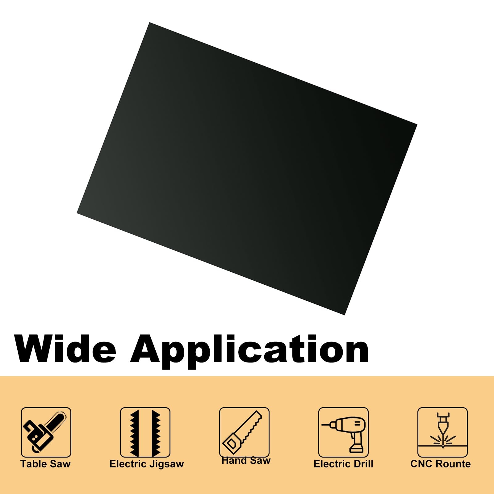 10 PCS 7x5x1/32 Inch 1MM Black Anodized Aluminum Sheet Engraving Metal Plates