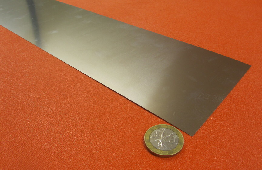 301 Stainless Steel Sheet Shim, .004″ (+/-.0003″) x 4.0″ x 5 Foot Length