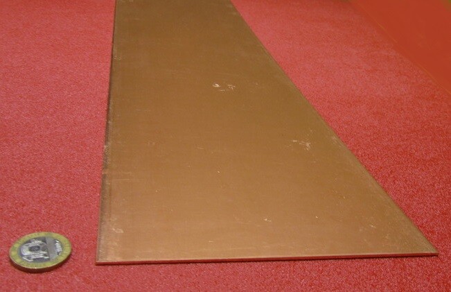 110 Copper Bar Soft Annealed .062″ Thick x 6.0″ Wide x 24.0″ Length