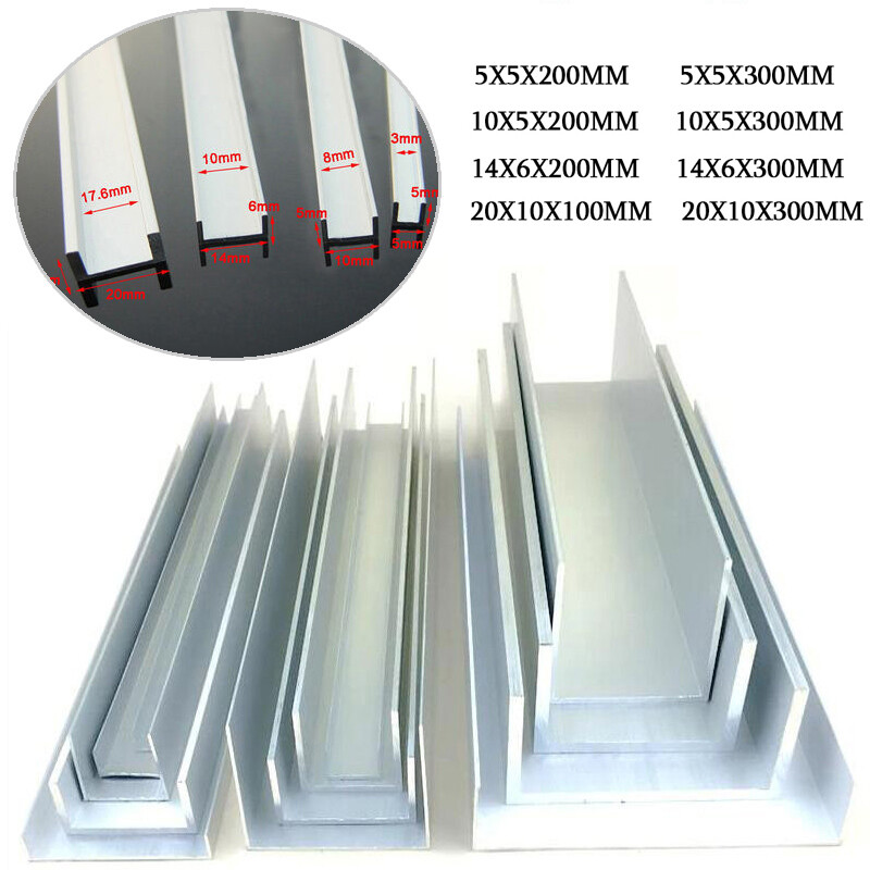 Aluminium U-profile length: 100-300 mm aluminium aluminium profile U profile for chipboard