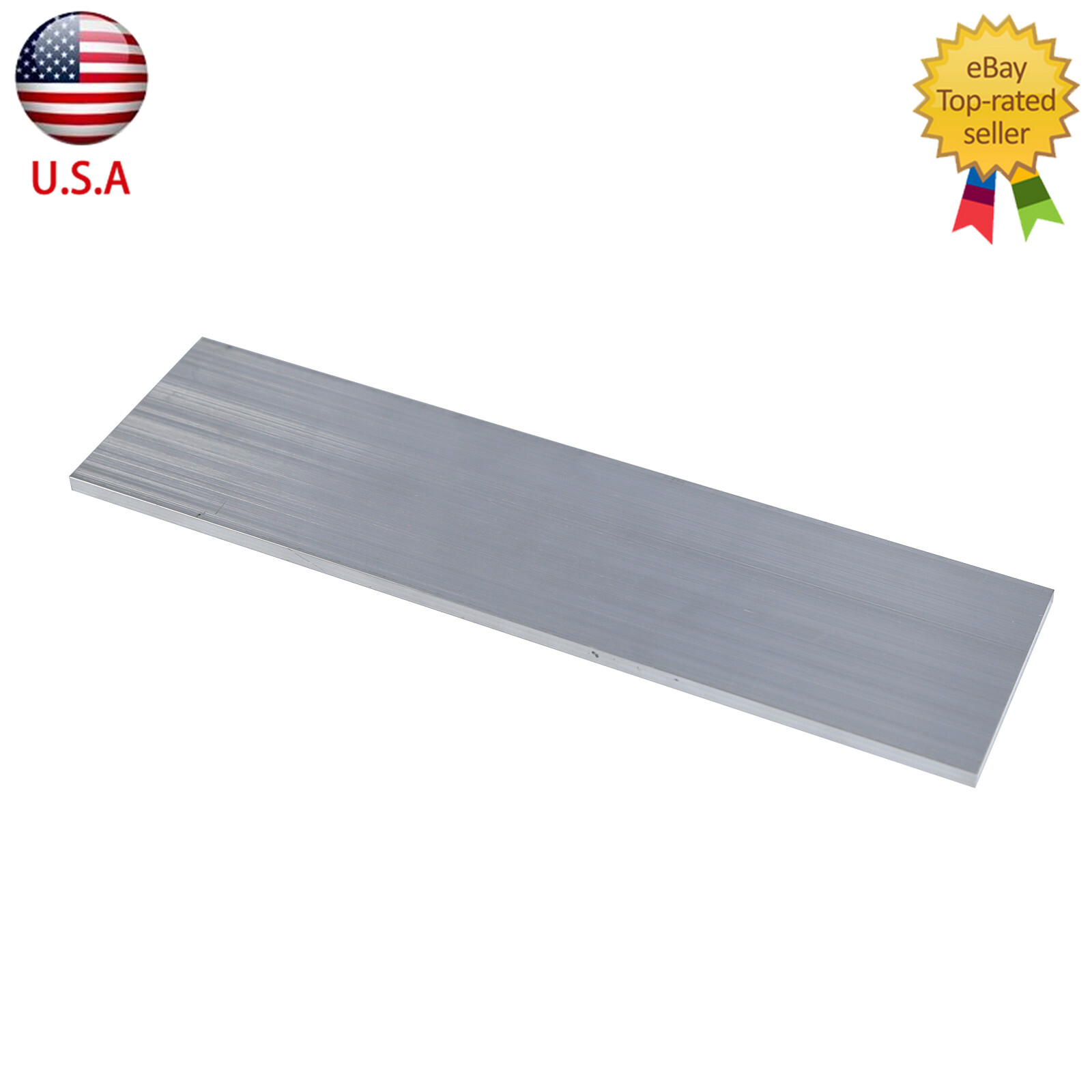 2x Metal T6061 Aluminum Flat Plate Sheet Stock Length 300mm Width 80mm Thick 6mm