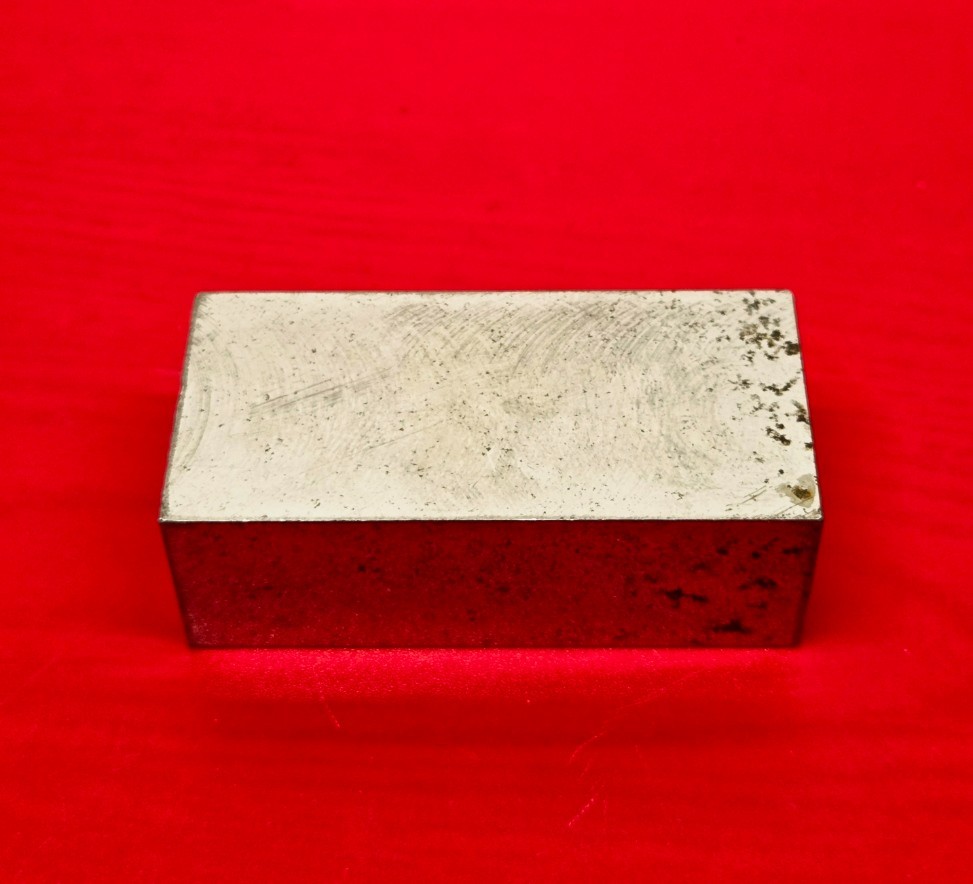 D2 Tool Steel Block Billet 2.38″ L x 1.13″ W x 0.81″ Thick, 9.85 Oz.