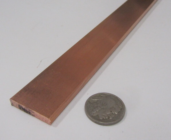 110 Copper Bar H02, 3/16″ Thick x 1.0″ Wide x 48 Inch Length