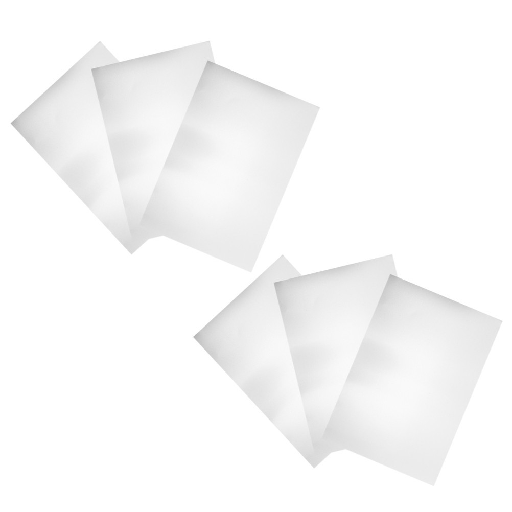 6Pcs Durable Anodized Aluminum Sheets for Office Engraving Silver Metal Plates