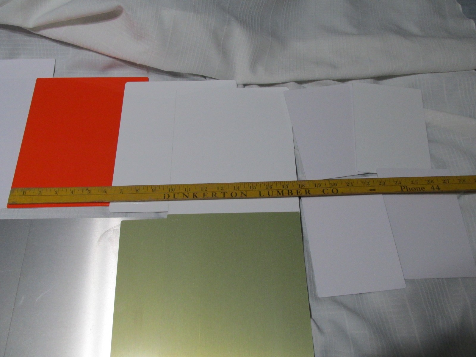 Various Sizes Aluminum Sheet Metal Thin Flat Lot of 13