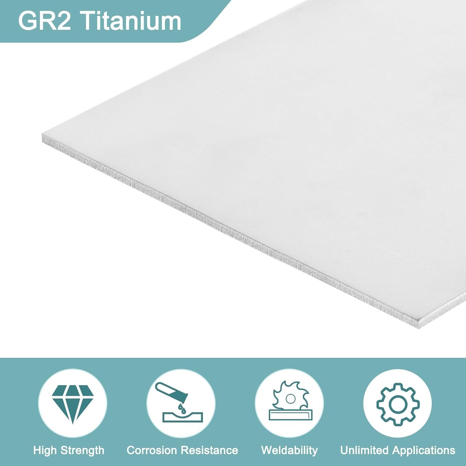 Lightweight GR2 Titanium Plates – 3 Pack of 100x100x2mm Sheets for Various Uses