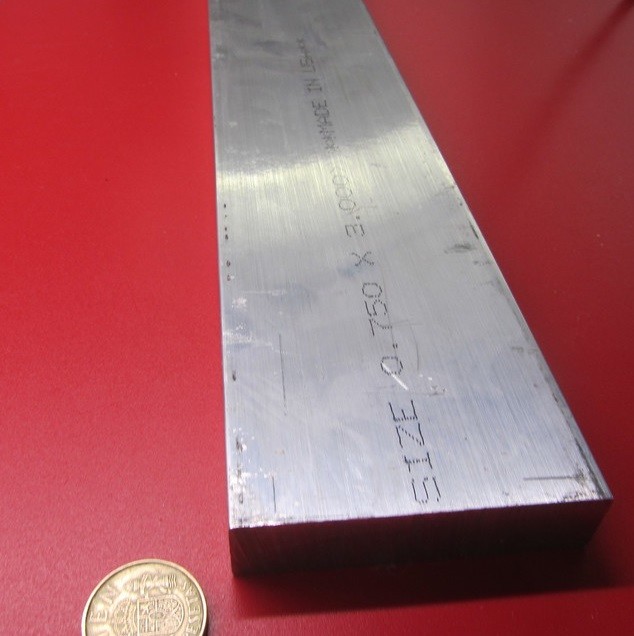2024 T351 Aluminum Bar, 3/4 (.750″)” Thick x 3.0″ Wide x 12″ Length