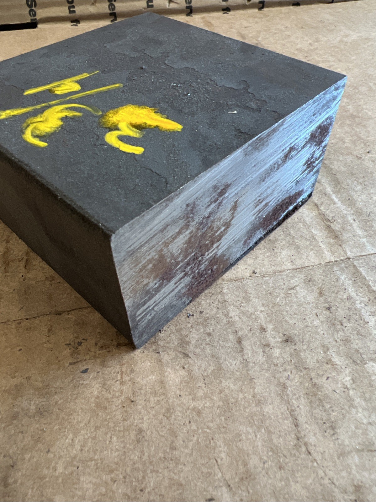 2 X 4 THICK BLOCK 3 3/4″ Steel Bar Target Plate Blacksmith Bench Hammer Plate