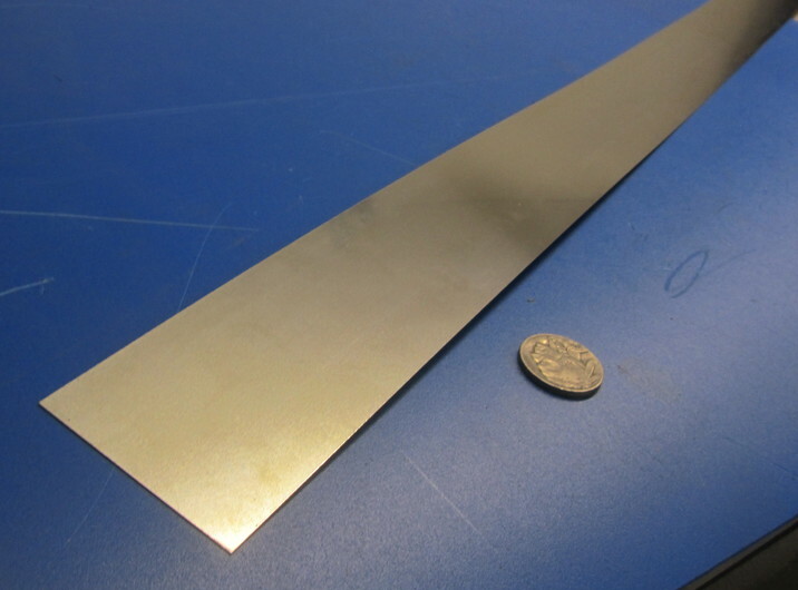 301 Stainless Steel Sheet Shim, .025″ (+/-.0010″) x 2.0″ Width x 5 Foot Length