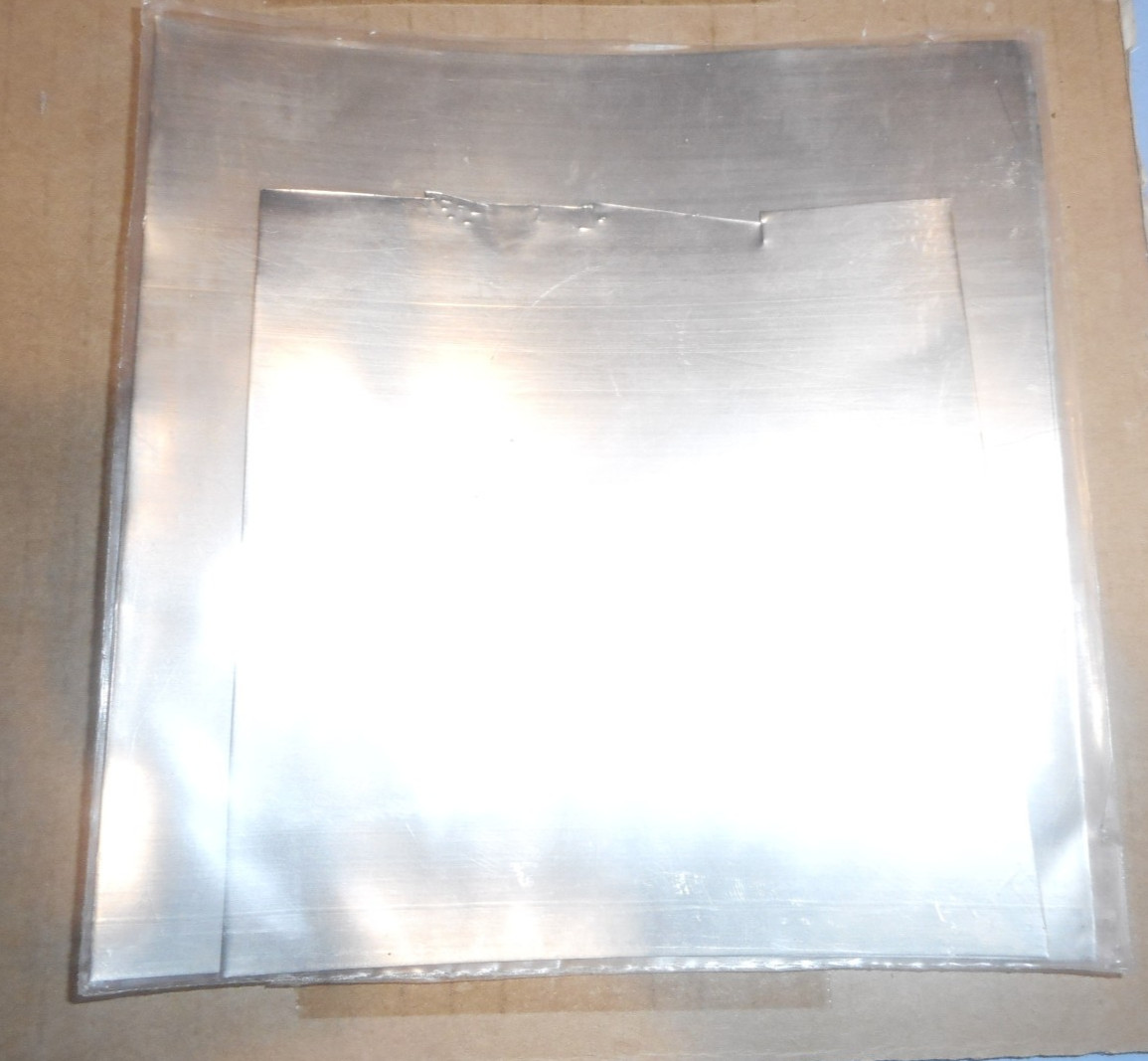 99.9+% Nickel Foil * (3) sheets .125x 150x 150mm * (1) piece approx. 115x 115mm