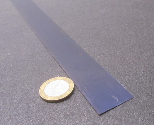 1095 Hard Blue Tempered Spring Steel Shim .008″ Thick x 1.00″ Wide x 1200″ Long