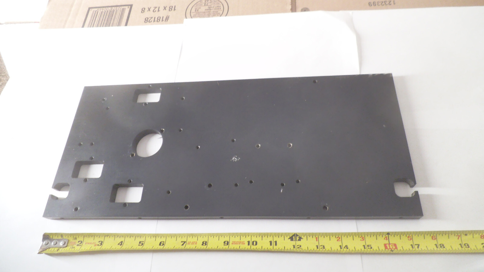 Anodized Aluminum plate 17-3/4″ x 7-3/4″ x point 515″ thick