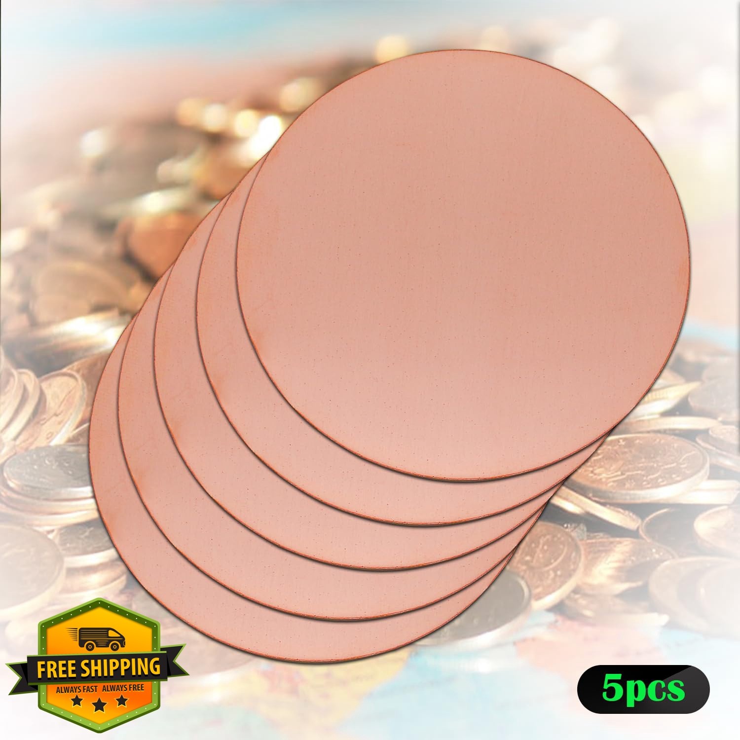 Uxney 3″ 12Ga Copper Disc 2mm Thick