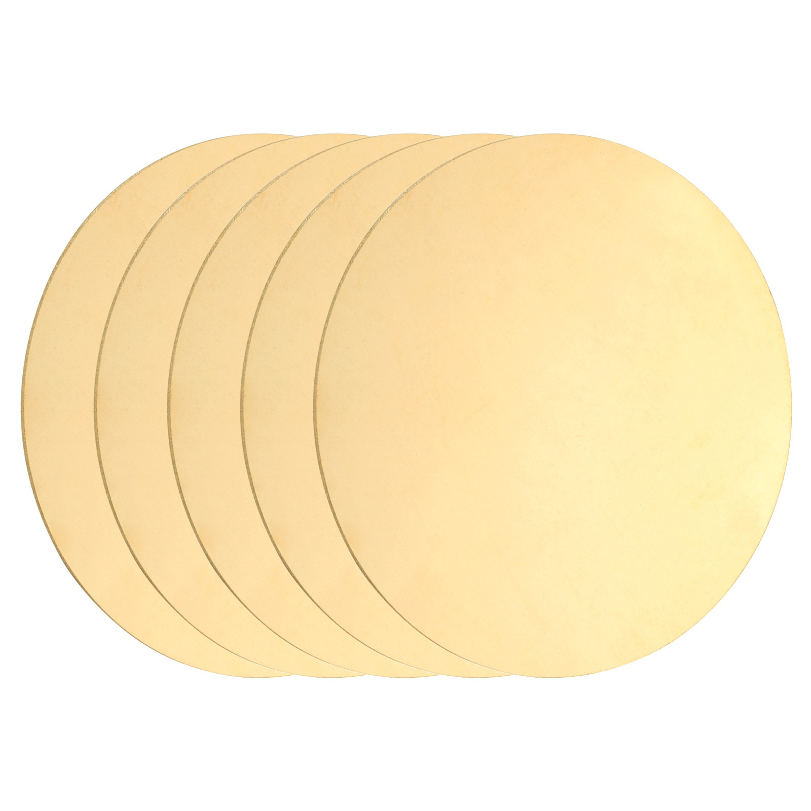 5pcs Brass Sheets, 0.24″ Thickness x 3.15″ Diameter Brass Round Plate, Yellow