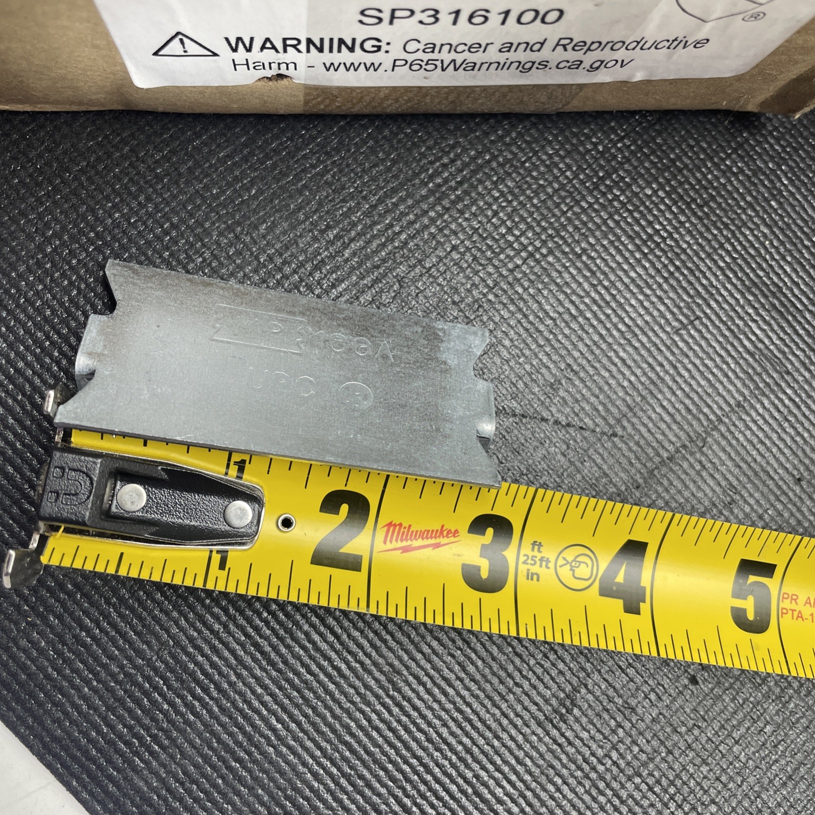 MP safety plates 1 1/2” x 3” 16 gauge residential commercial 100 count 6 lbs. 8