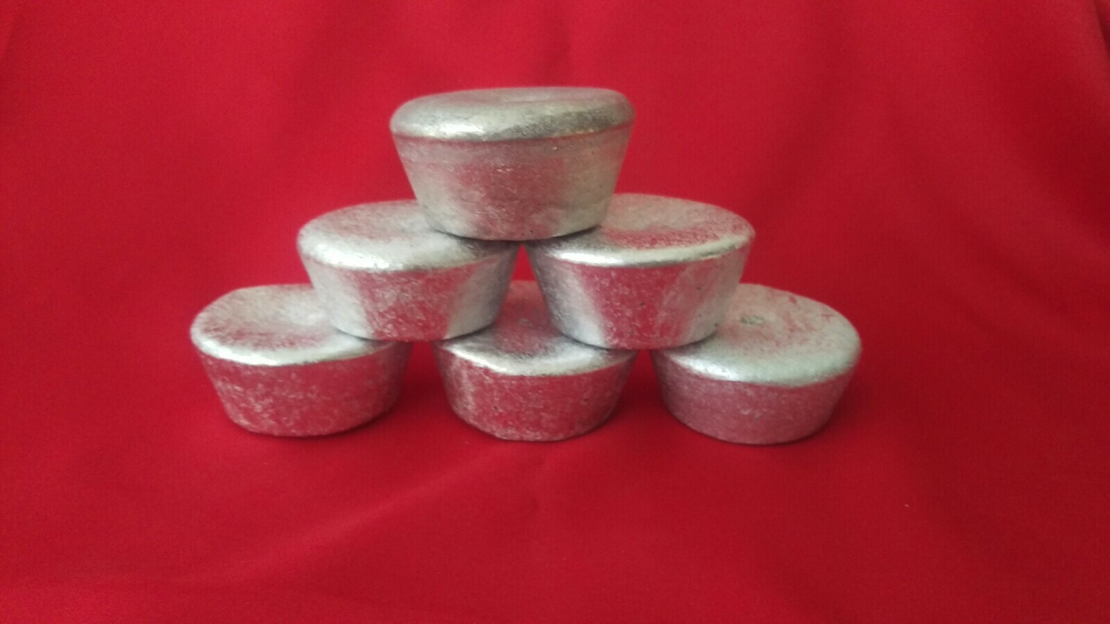 Aluminum Ingot for Casting Total of 6 half pound units. Aluminium element