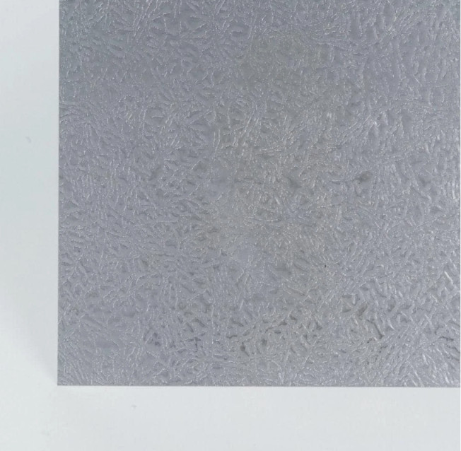 Silver Leathergrain Aluminum Sheet Metal 12 in x 24 in Rust Resistant Stock