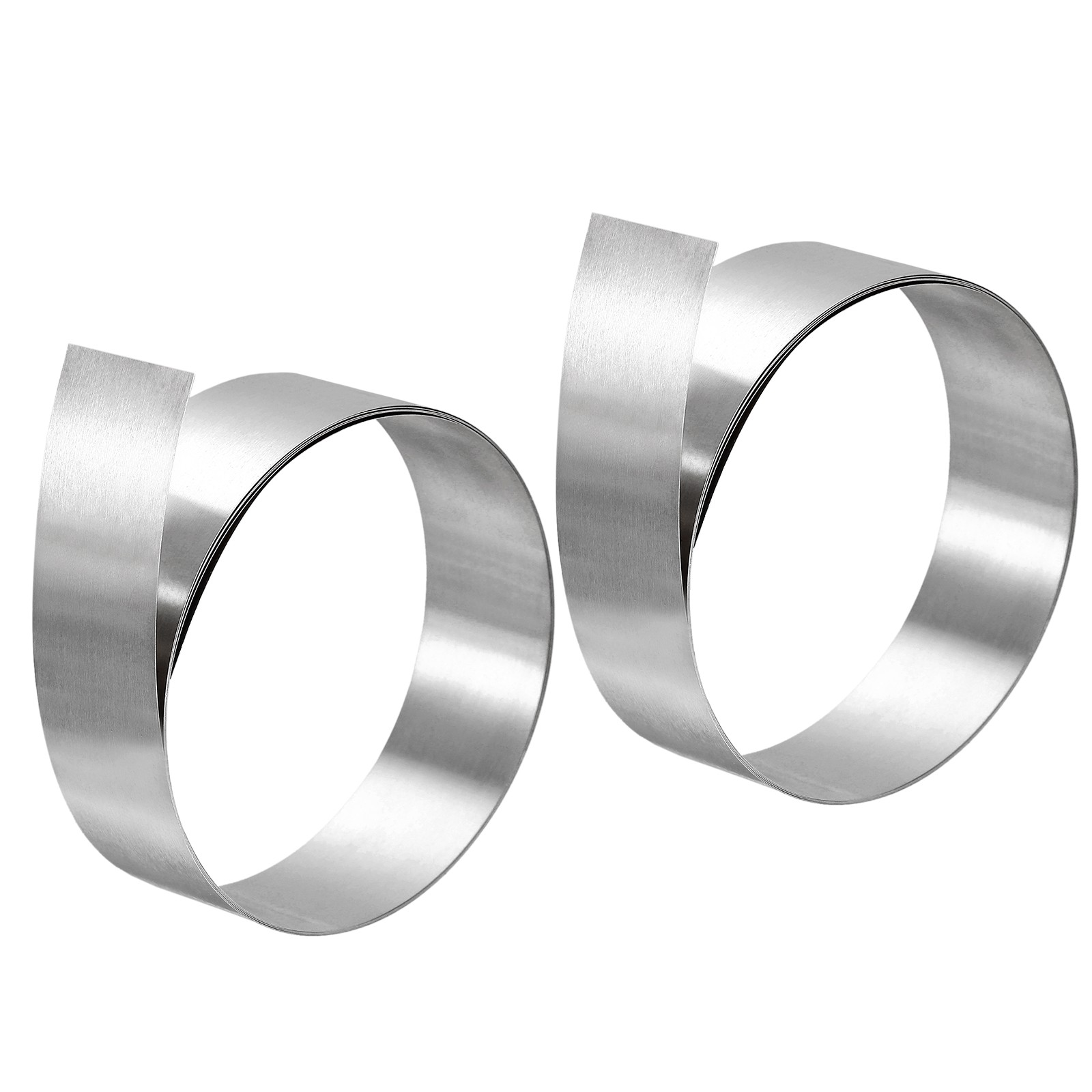 304 Stainless Steel Foil Roll，0.2mm x 20mm x 1M Polished Finish Plate 2pcs