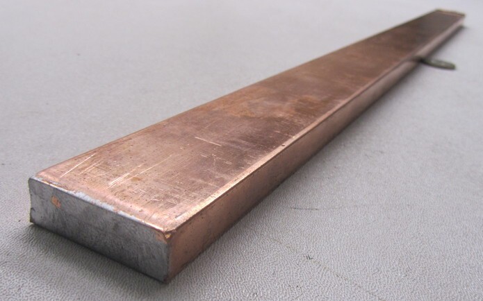 110 Copper Bar H02, 1/2″ Thick x 1 1/2″ Wide x 2 Ft Length