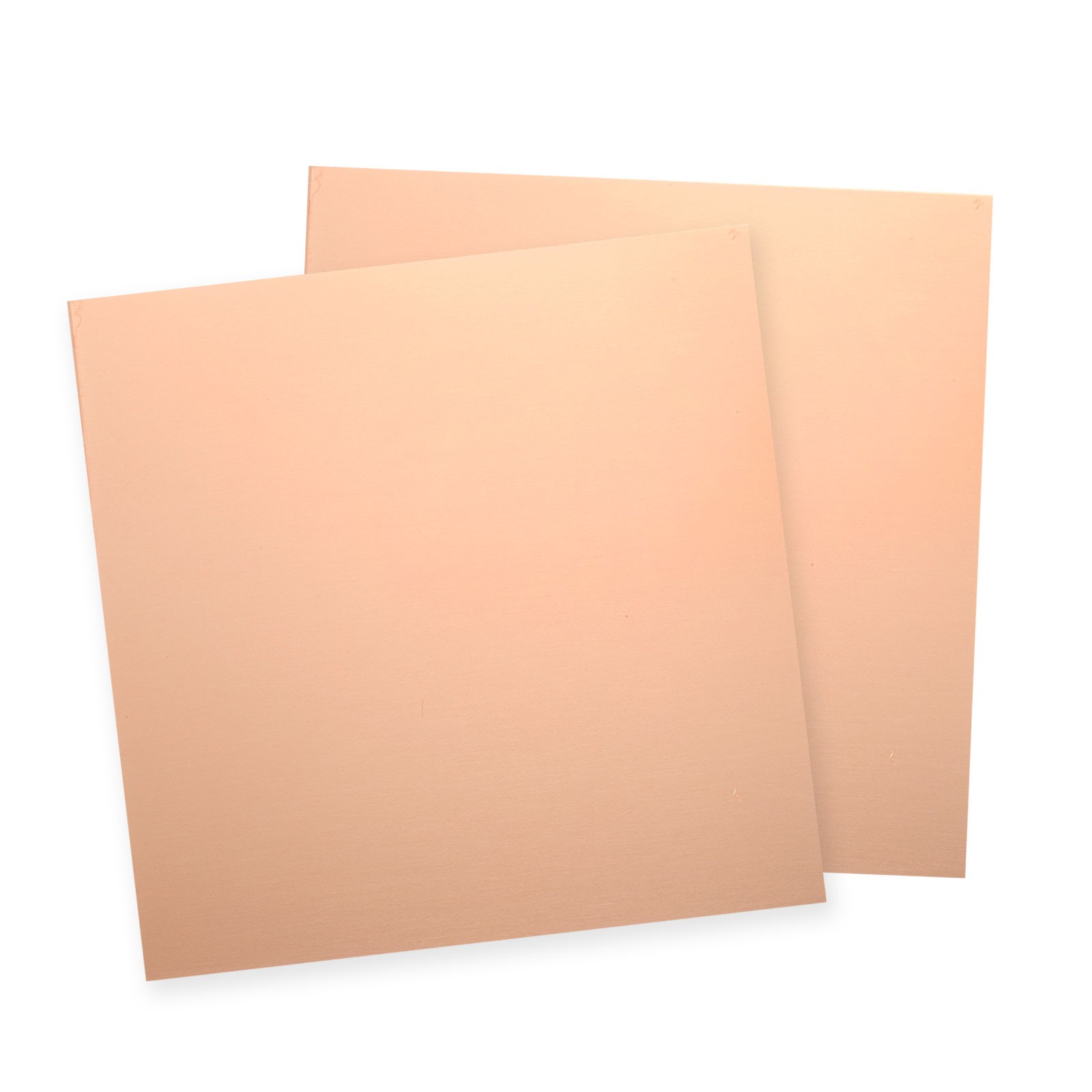 2Pcs Pure Copper Sheet,6″ x 6″, 24 Gauge (0.5mm) Thickness with Glove(Rose Gold)