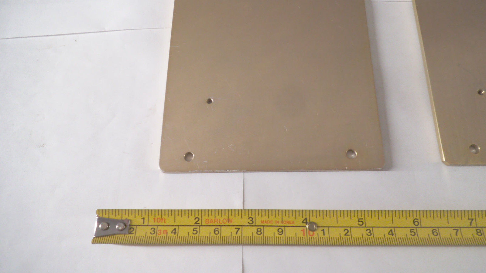 Set of 2 pcs Aluminum chromate plated 8-1/2″ x 4-1/2 x 1/8″ thick