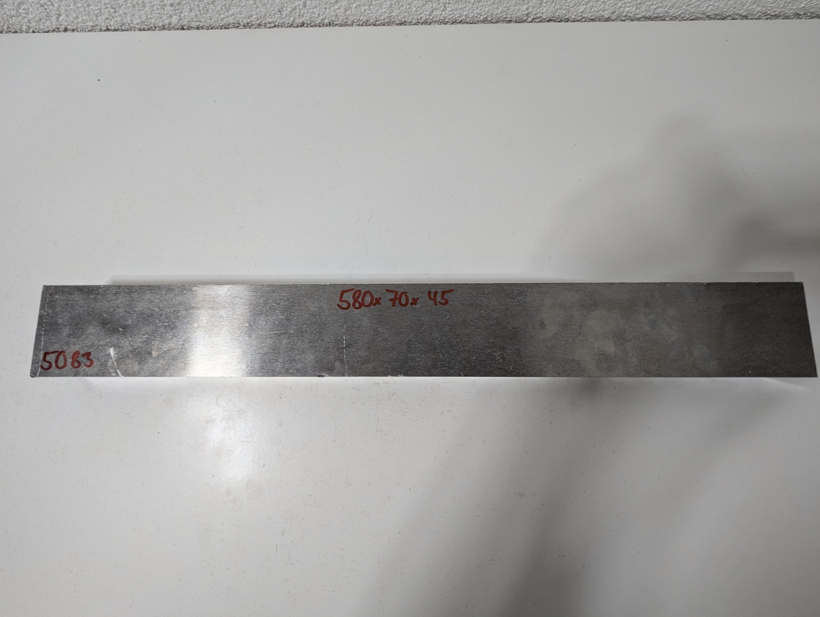 Aluminium Sheet | 580 x 70 x 45mm | EN AW-5083 (AlMg4.5Mn)