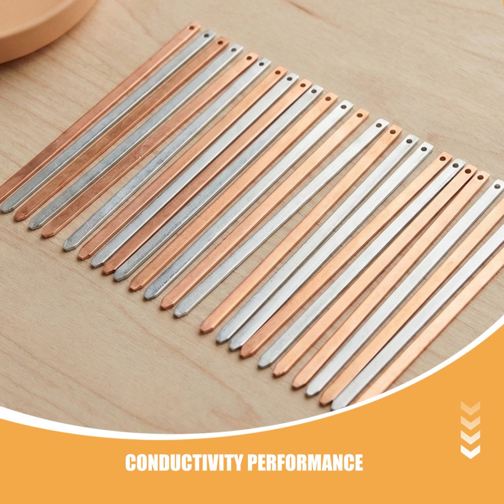 20 Pairs Durable Zinc Copper Anode Strips for Hands on Fruit Battery Science Kit