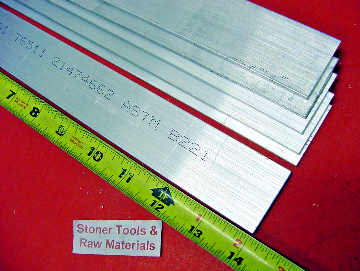 6 Pieces 3/16″ X 1-1/2″ ALUMINUM 6061 FLAT BAR 14″ long T6511 Mill Bar Stock New