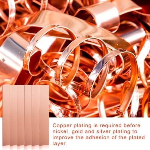 10 Pcs Pure Copper Anode Sheets for Electroplating, 99.995% Pure Copper Strips 0