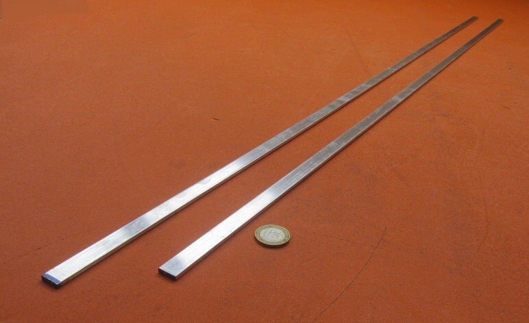 6061 T651 Aluminum Bar, 1/8″ (.125″) Thick x 1/2″ Wide x 48″ Length, 2 Pcs, 8 Ft