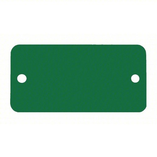 CH Hanson 43101 – Tag-3/4″x1-3/4″ Round Corners Anodized Aluminum Green 5pk