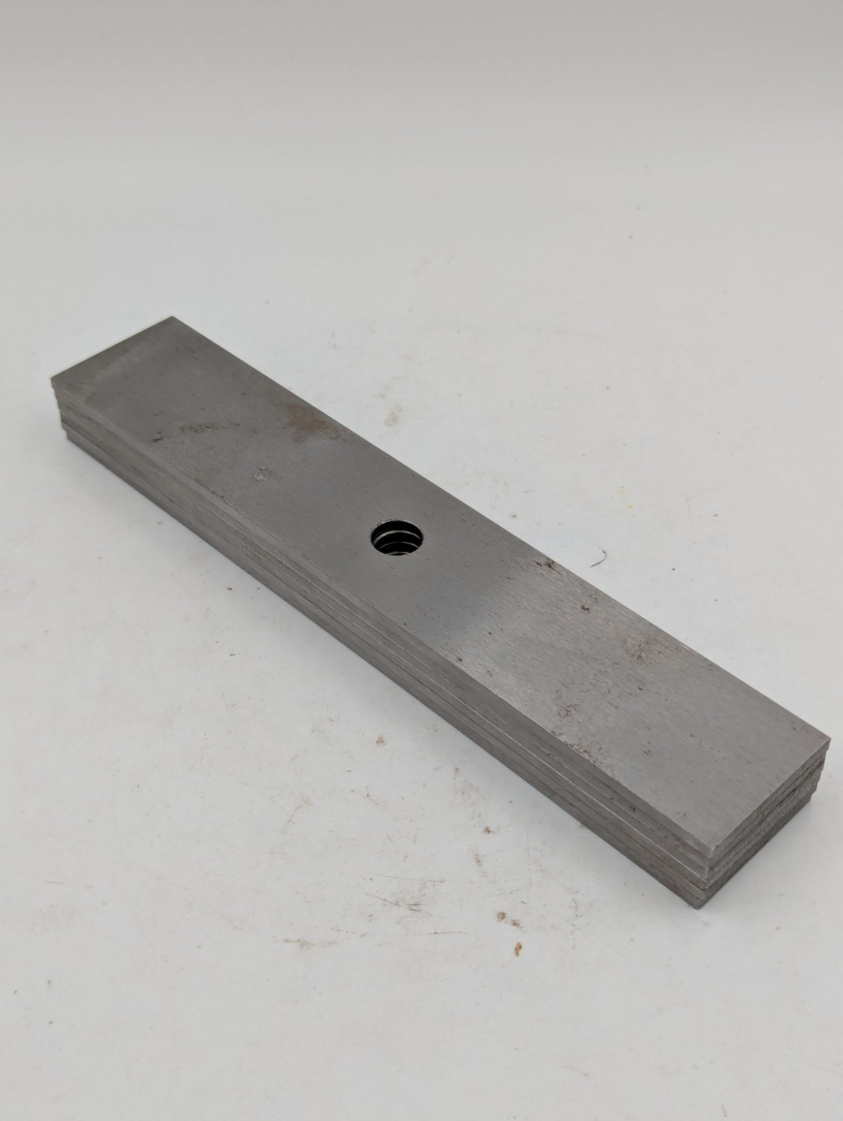 Steel Shim Flat Plate 1/8″ x 1-1/2″ W x 8″, Lot Of 6 Pieces, 7/16″ Hole