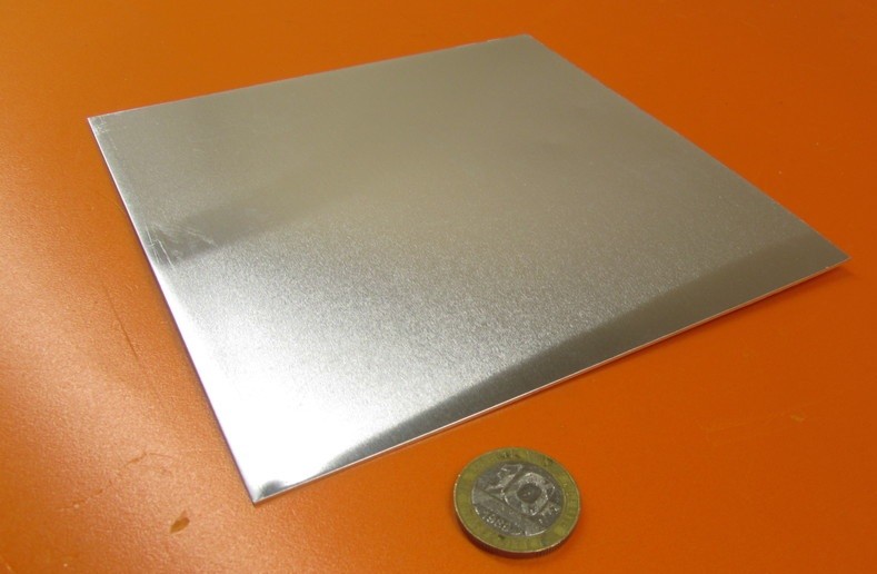 1100 Aluminum Sheet Softened (O) .080″ Thick x 6.0″ Wide x 6.0″ Long, 2 Units