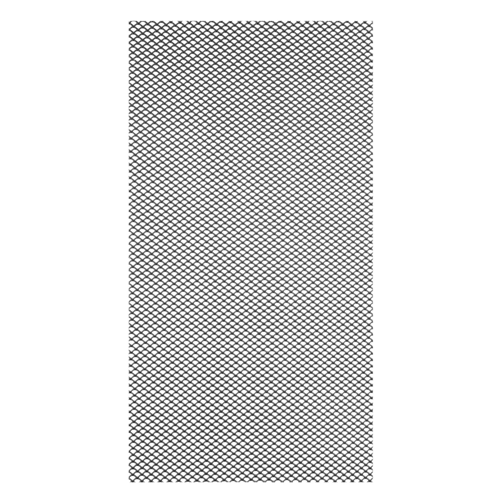 40″L x 13″W Universal Car Grill Mesh, 5x8mm Diamond Hole, Black